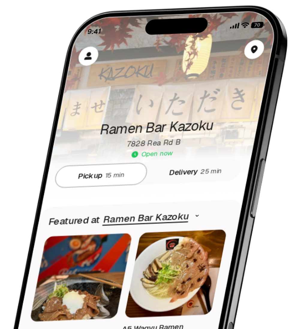Ramen Bar Kazoku app preview
