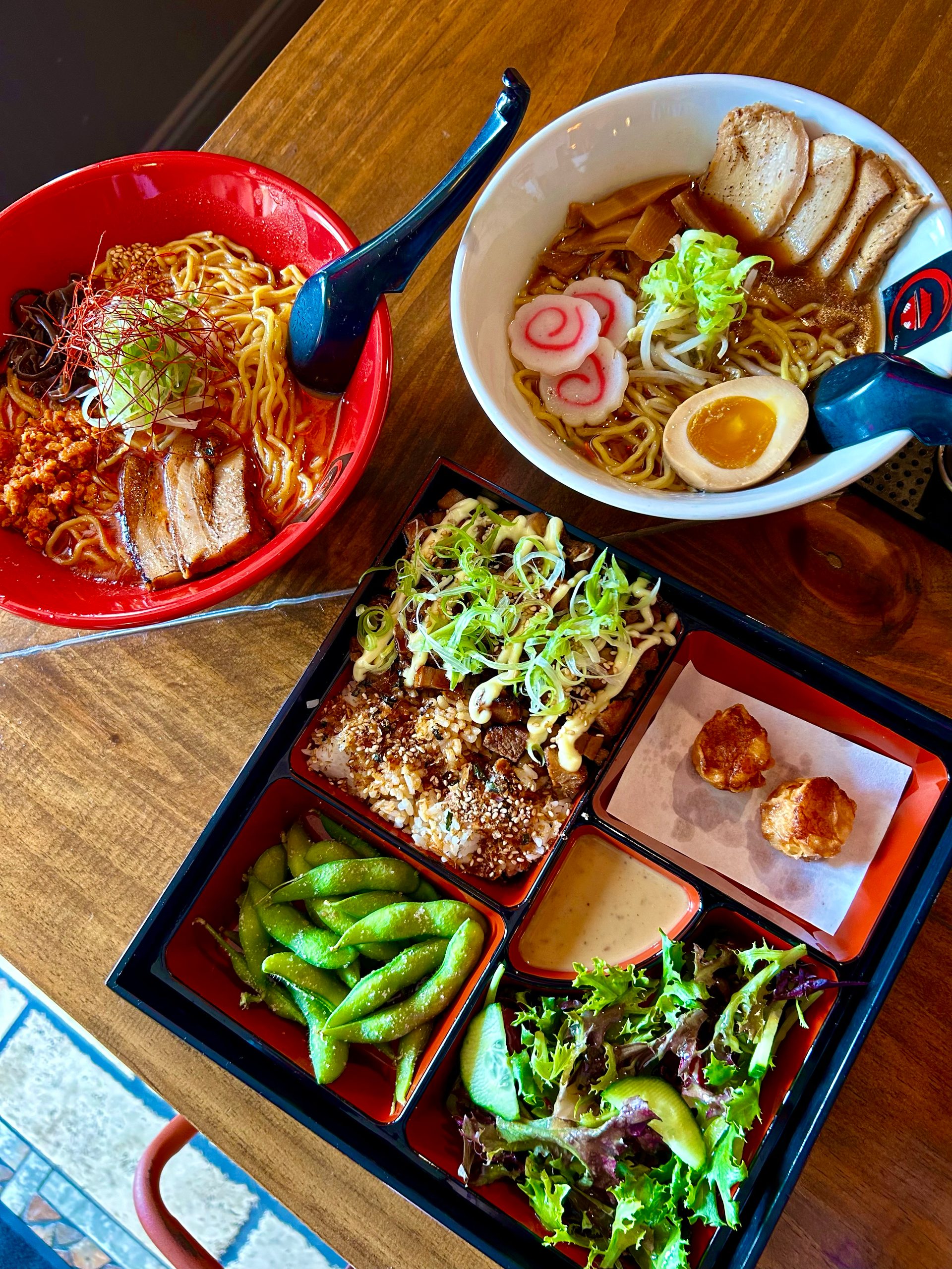 Ramen and Bento Box for lunch price