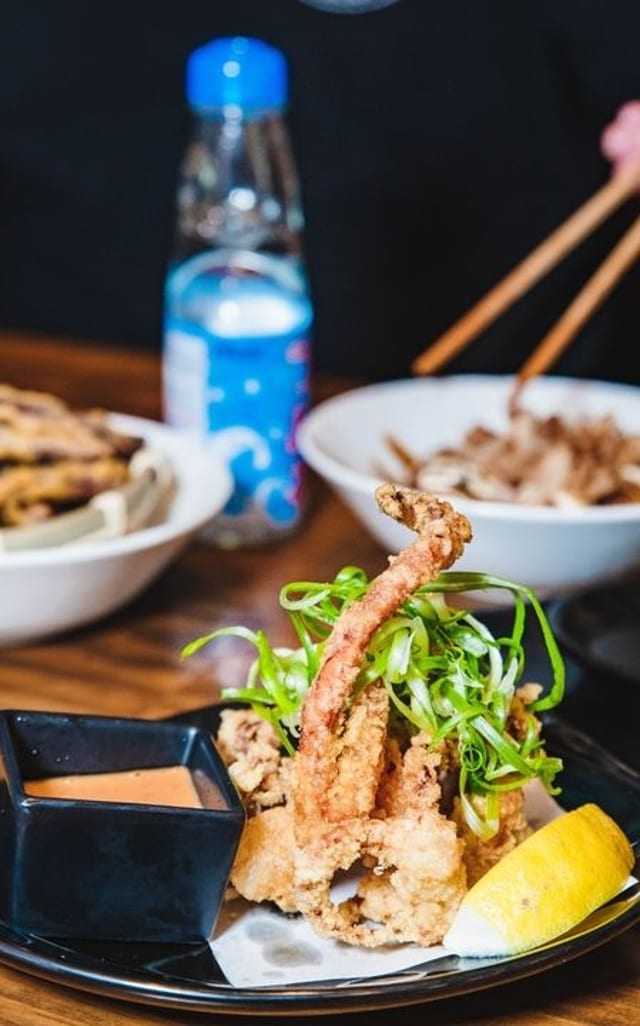 Ikageso (Squid) Karaage.