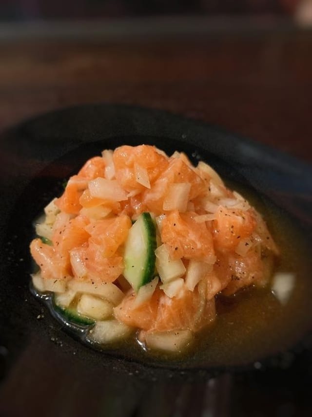 Salmon Ceviche.
